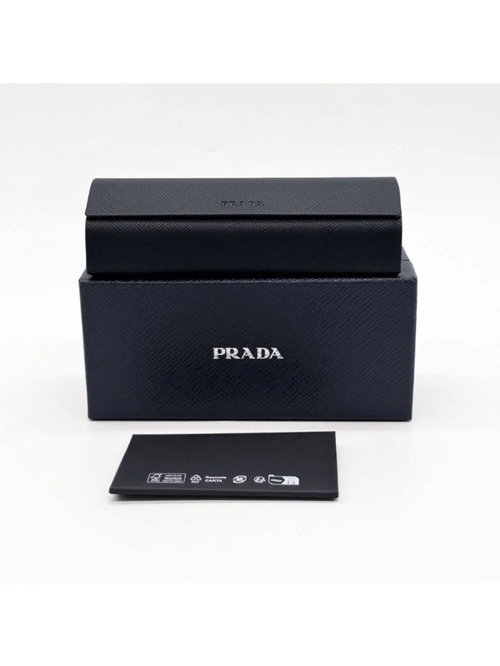 New Prada PR A07V Black Geometric Women Eyeglasses PRA07V 1AB1O1